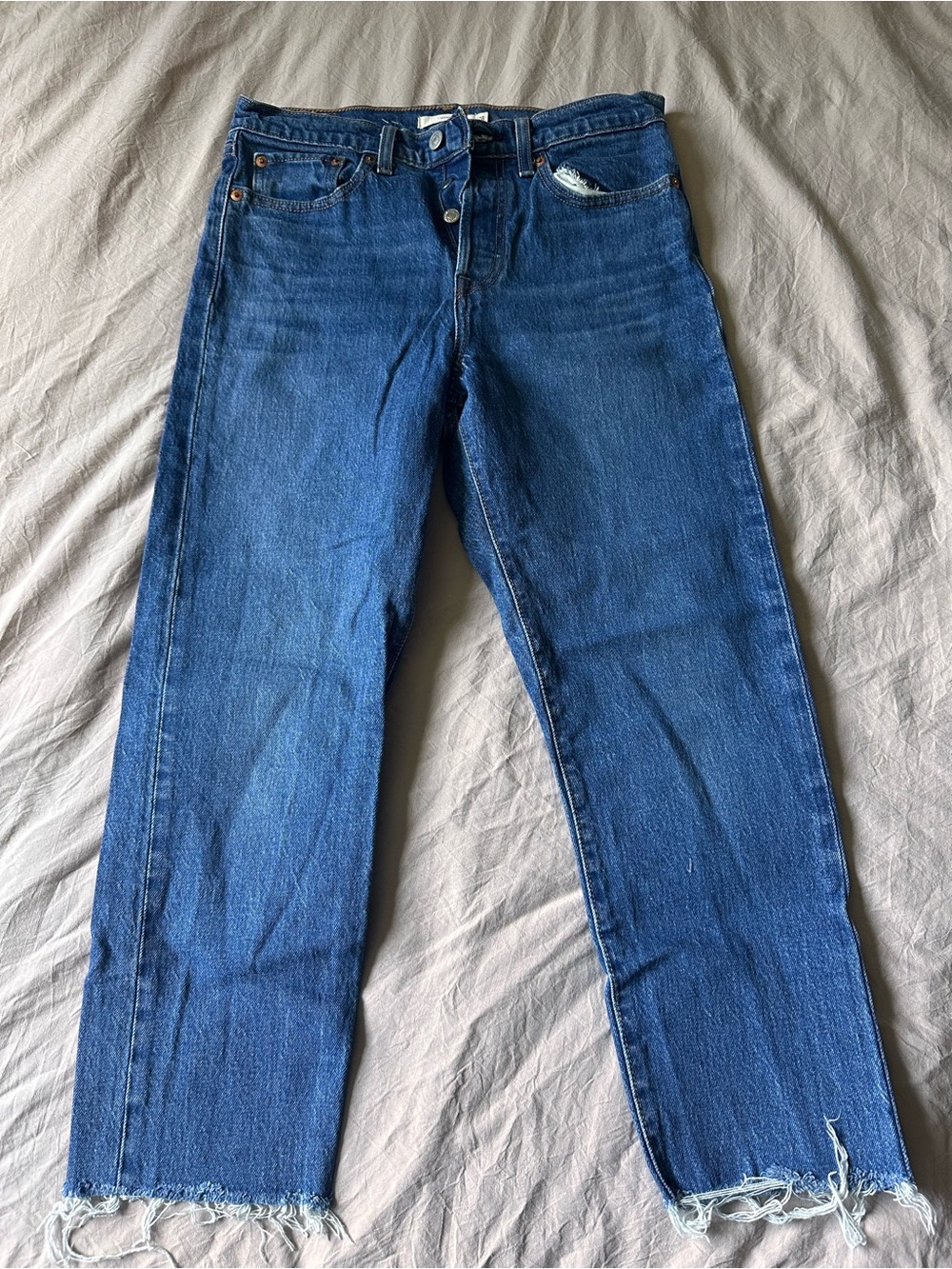 Levi's Women's Wedgie Straight Jeans in Blue
